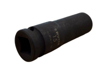 תמונה של בוקסה כוח שחורה ארוכה הינע 1/2'' מידה 15